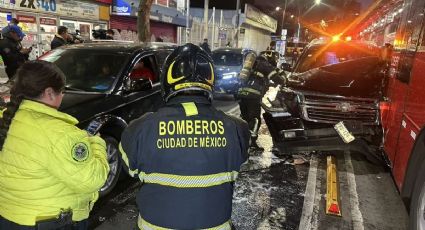 Caos en CDMX: Fatídico accidente en Insurgentes Sur deja una víctima; Suburban choca con MB