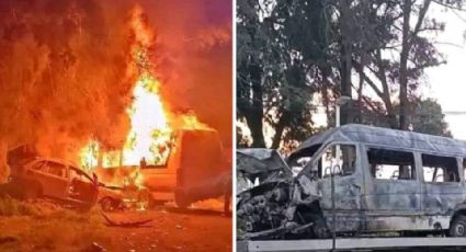 Fuerte accidente en la México-Cuautla provoca el aparatoso incendio de dos vehículos