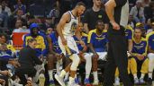 Foto ilustrativa de la nota titulada NBA: Stephen Curry se lesiona y estará fuera de acción con los Warriors
