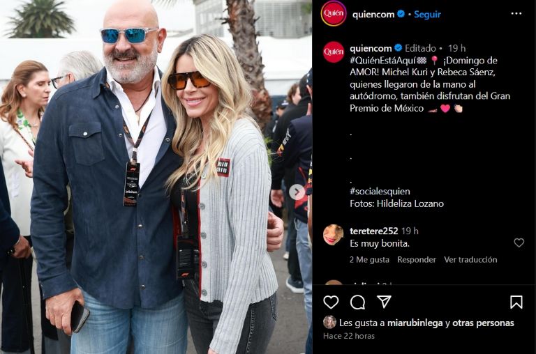 Michel Kuri comienza relación con Rebeca Sáenz