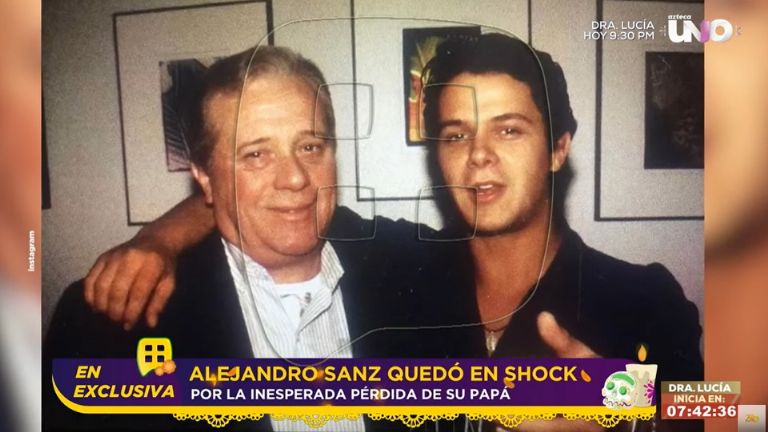 Alejandro Sanz quedó en shock por la muerte de su padre