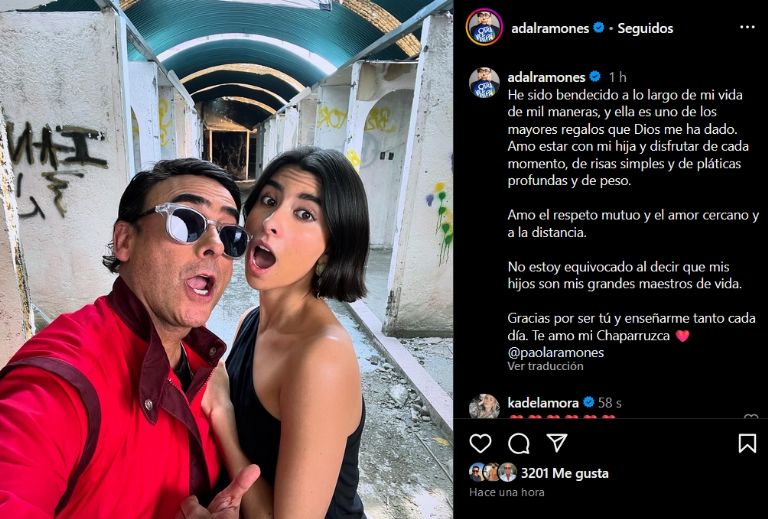 Adal Ramones le manda mensaje a su hija