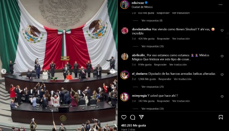 Destrozan a Eduin Caz por apoyar a Claudia Sheinbaum