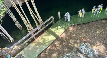 Desaparece buzo argentino en cenote de Yucatán; autoridades intensifican labores de búsqueda