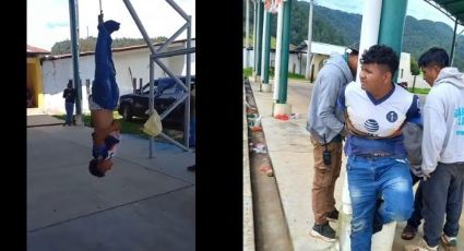 Le quitan la ropa y lo cuelgan de los pies: Acusan a un menor de edad de robar en Chiapas