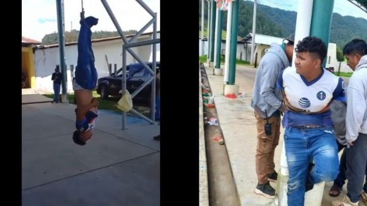 Le quitan la ropa y lo cuelgan de los pies: Acusan a un menor de edad de robar en Chiapas