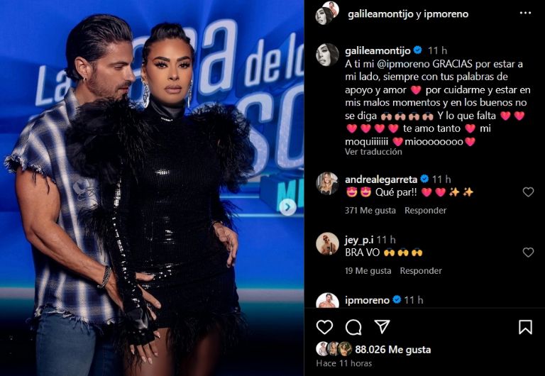 Galilea Montijo manda mensaje a Isaac Moreno 