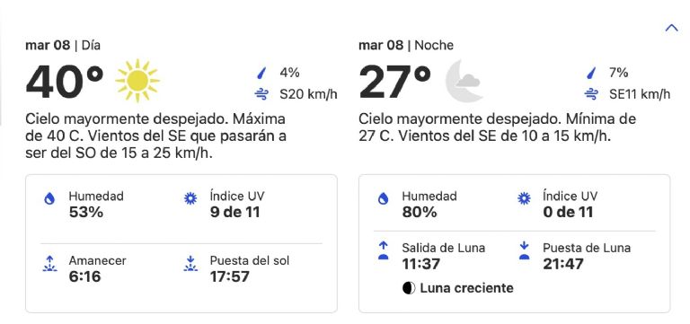 Clima en Ciudad Obregón HOY martes 8 de octubre. Foto: Conagua
