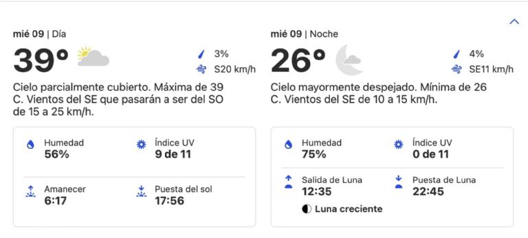 Clima en Ciudad Obregón HOY miércoles 9 de octubre. Foto: Conagua