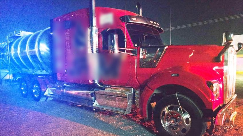 Detienen a conductor de tráiler cargado con hidrocarburo en carretera de Hermosillo