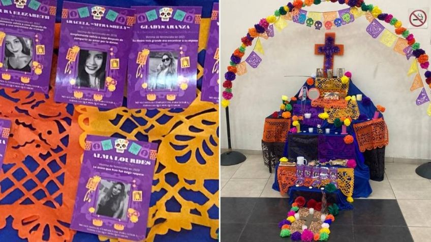 Ciudad Obregón: Alumnos del Itson instalan altar en memoria de las víctimas de feminicidio