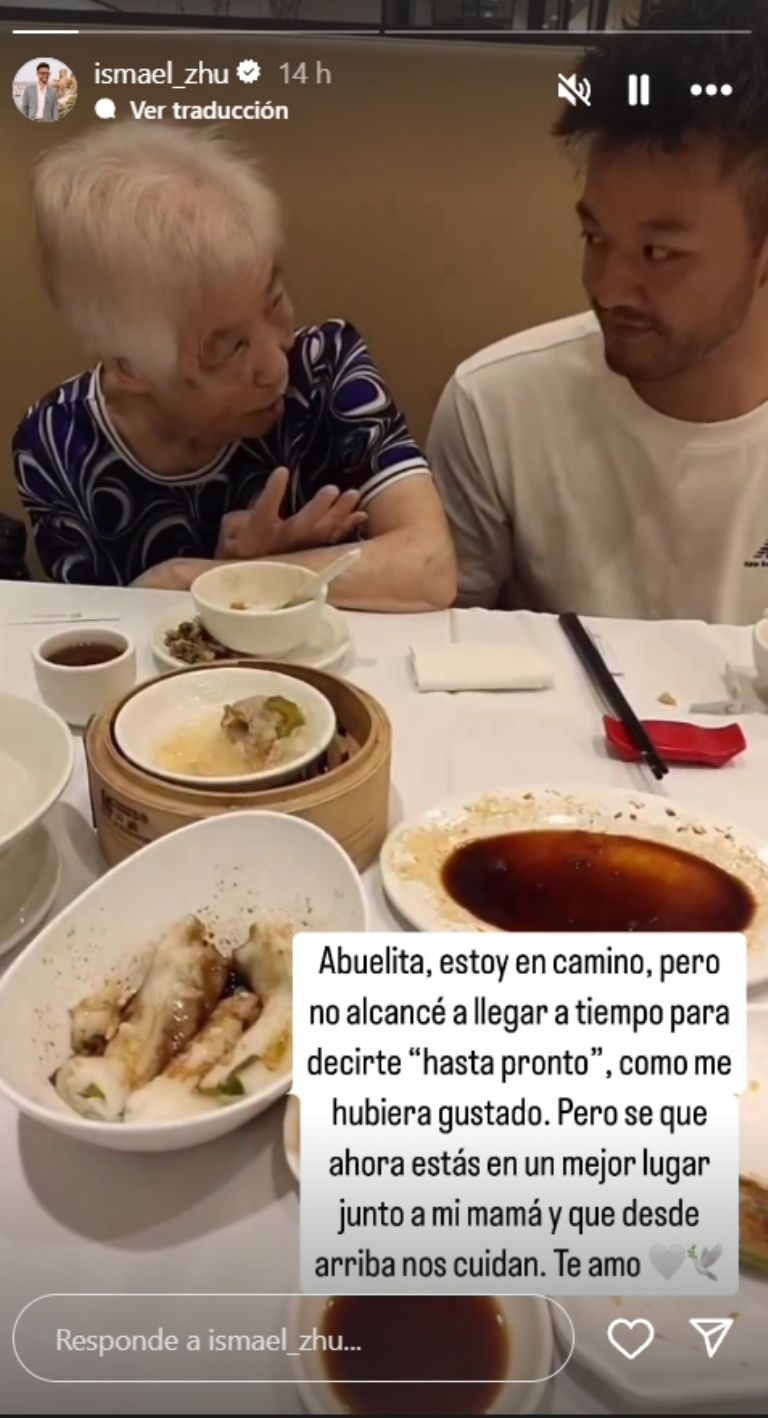 Historia en Instagram de Ismael Zhu