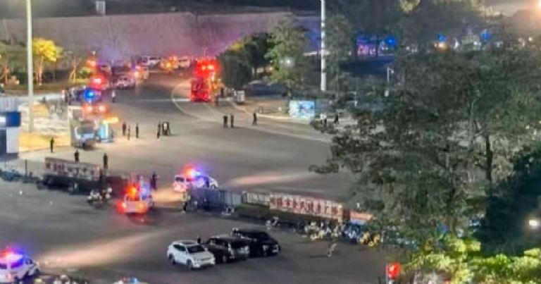 Atropellamiento masivo en China deja varias víctimas. Foto: Facebook