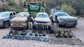 Foto ilustrativa de la nota titulada Tras enfrentamiento armado, militares aseguran armas largas y autos blindados en Sonora