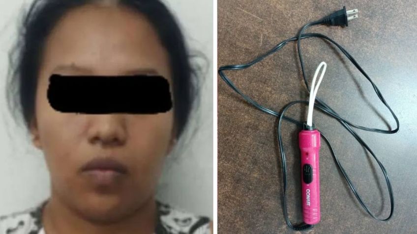 Guadalupe 'N' golpeó a su hija con el cable de una rizadora; fue detenida en Nuevo León