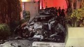 Foto ilustrativa de la nota titulada Fatal accidente en Paseo de la Reforma: Auto choca y se incendia; conductor muere calcinado