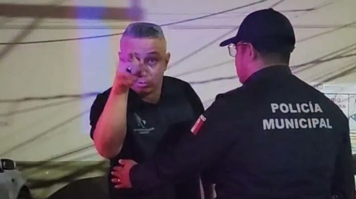(FUERTE VIDEO) Jefe de la Policía en Cancún amenaza a un reportero: "Te voy a matar, perro"