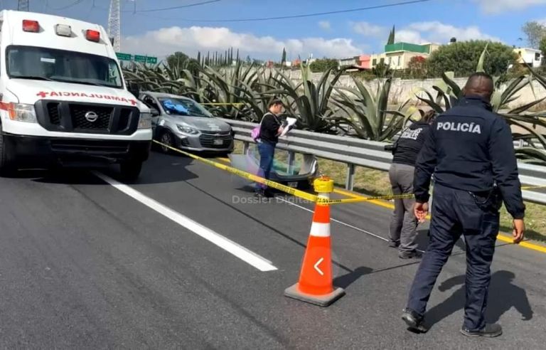 Asesinan a custodio en el Circuito Exterior Mexiquense