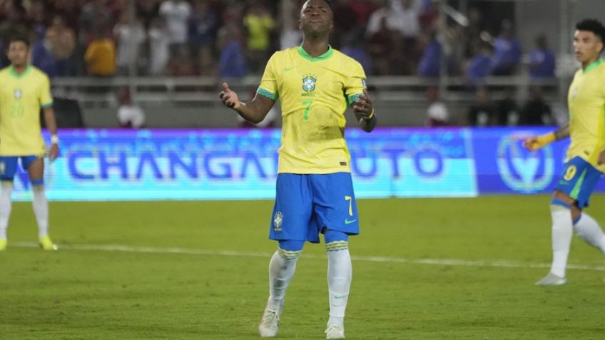 Vinicius falla penal y Brasil iguala con Venezuela en eliminatorias mundialistas
