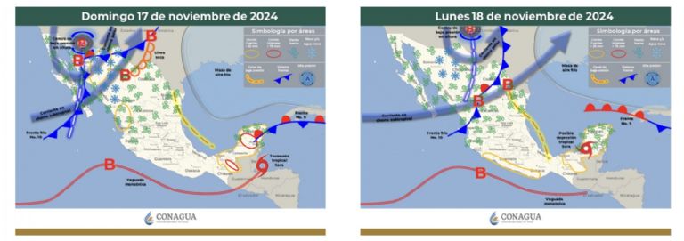 Pronóstico del clima en México para este fin de semana. Foto: Conagua Clima