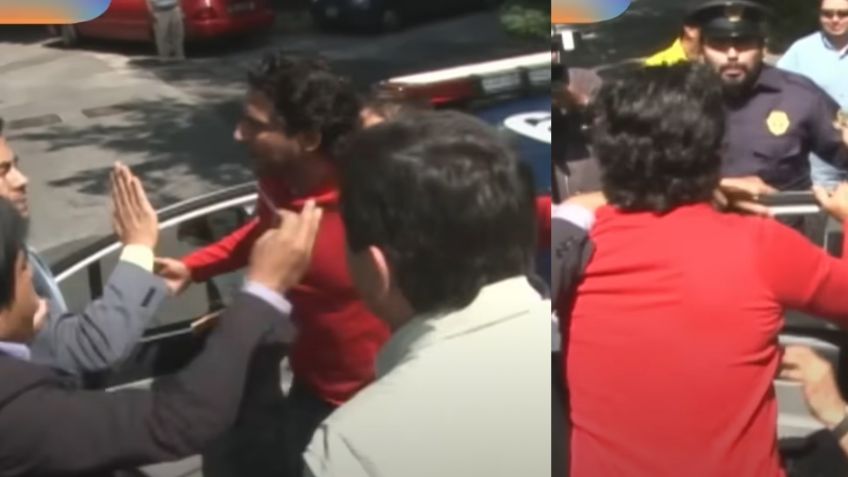 VIDEO: Raúl Araiza se agarra a golpes con Policías en plena calle; 'Hoy' exhibe el momento