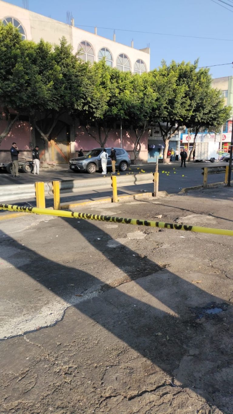 Pareja baleada en Iztacalco