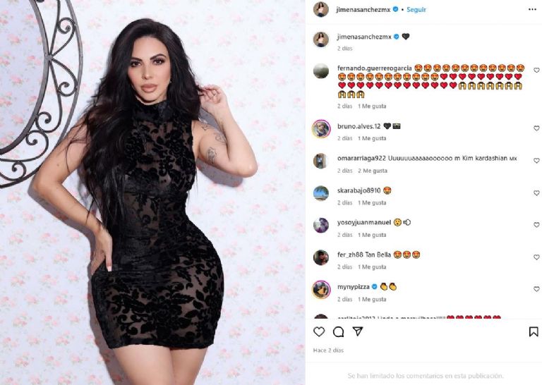 Jimena Sánchez enamoró a sus fans usando ajustado vestido