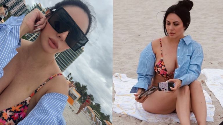 Jimena Sánchez se escapó a Miami este fin de semana