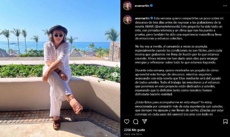 Ana Martin habla sobre lo duro que es grabar Amar