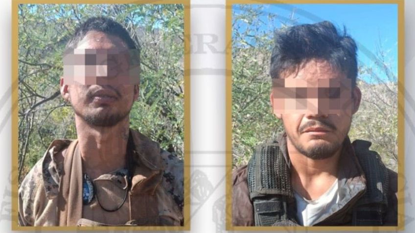 Descubren campamento del crimen organizado al norte de Sonora; hay dos sujetos detenidos