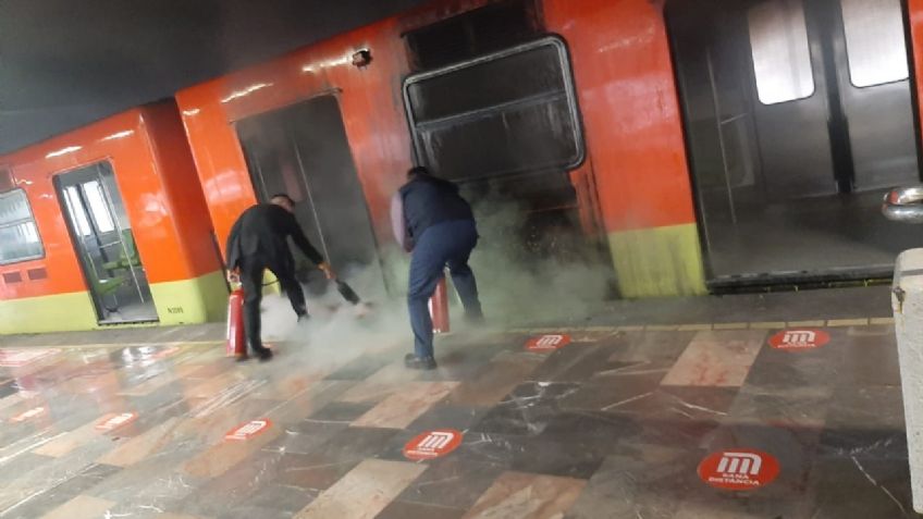 VIDEO: Usuarios captan flamazo en el Metro en pleno viaje; critican estado de las unidades
