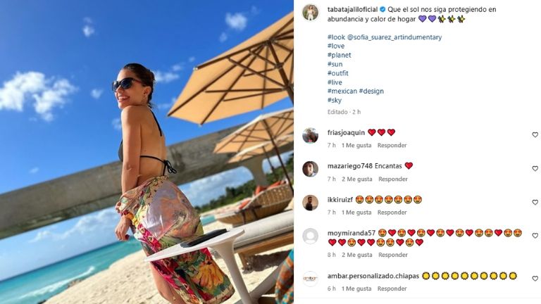 Tábata Jalil se encuentra de vacaciones