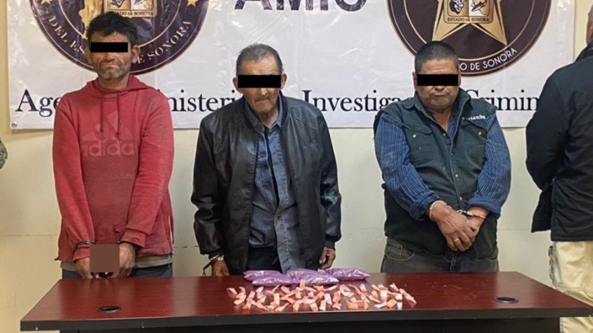 Tras cateo, arrestan a tres narcomenudistas y aseguran drogas en San Luis Río Colorado
