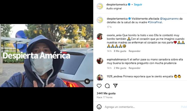 Alejandra Guzmán lloró al hablar de Silvia Pinal