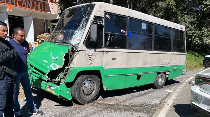 Carretera México-Cuernavaca: Accidente entre microbús y motocicleta deja dos MUERTOS