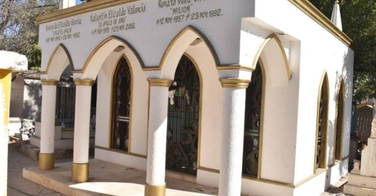 La tumba de Valentín Elizalde en el Panteón Municipal de Guasave