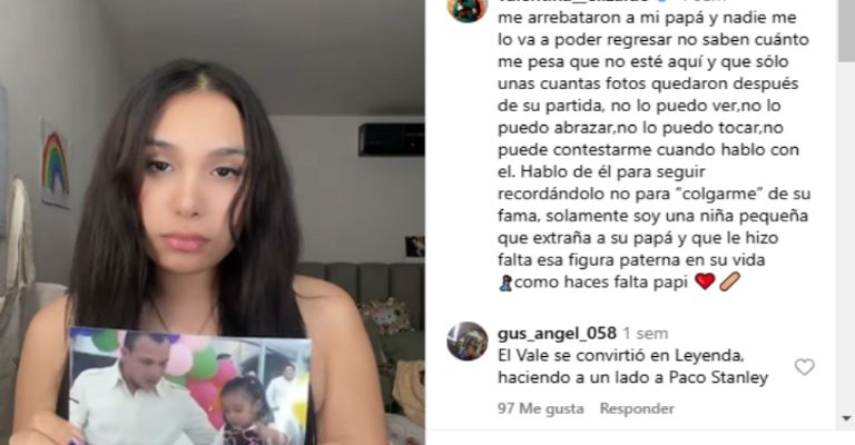 Valentina, hija de Valentín Elizalde, se lanza contra su asesino