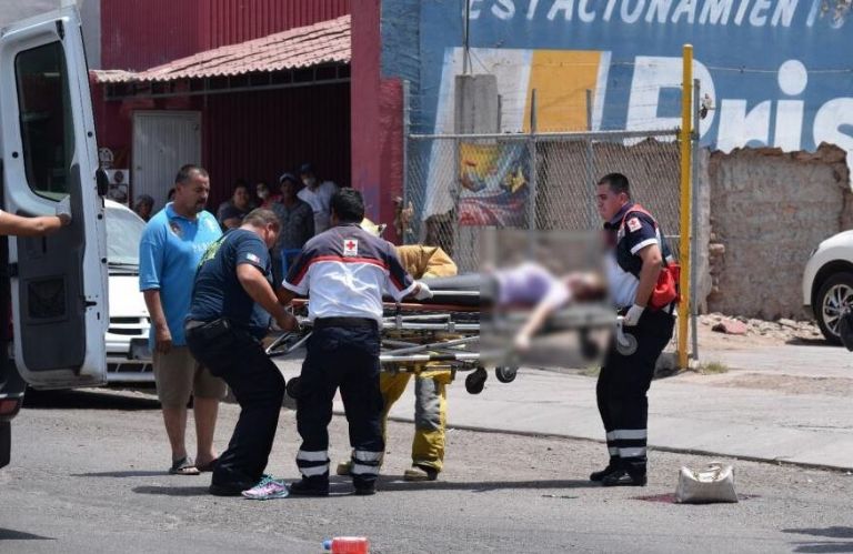 La víctima fue trasladada a un hospital de Ciudad Obregón