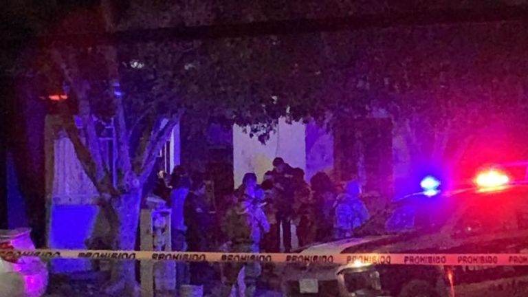 El lugar donde ocurrió el homicidio en Ciudad Obregón