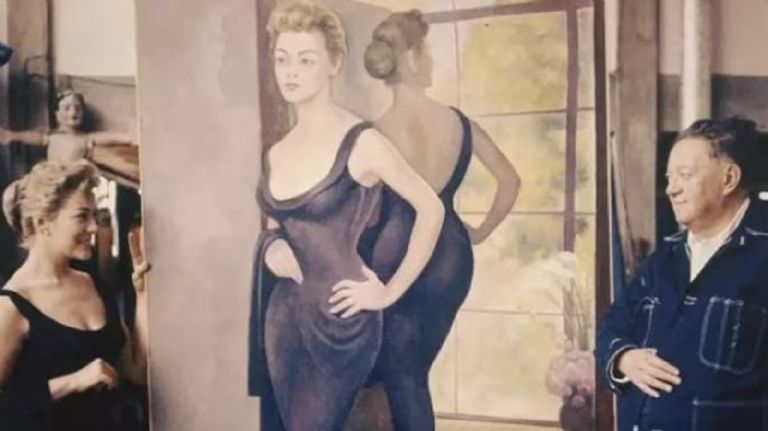 Silvia Pinal y Diego Rivera en los 50's