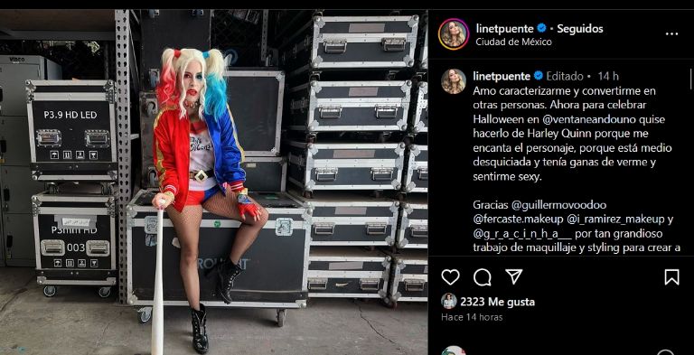 Conductora de 'Ventaneando' utiliza disfraz de Harley Quinn