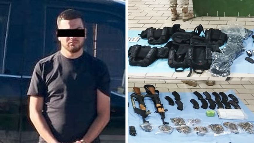 Capturan a miembro del crimen organizado en Sonora; le aseguran armas, droga y vehículos
