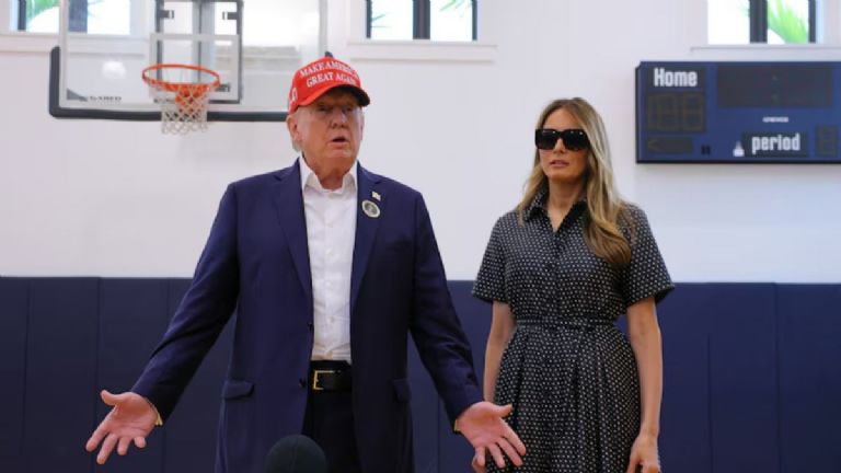 El expresidente Donald Trump ejerció su voto en Florida. Foto: Facebook