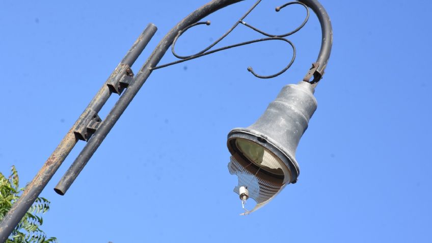 Vandalismo acaba con el alumbrado público de Navojoa