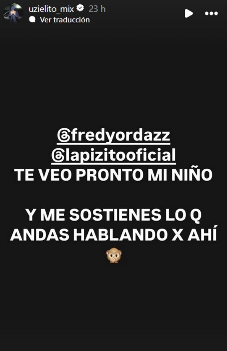 Uzielito le responde a 'Lapizito' por insultos