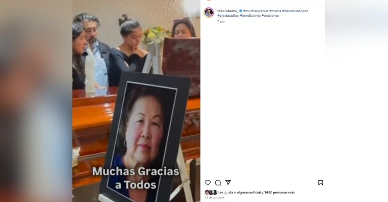 Roberto Tello anuncia la inesperada muerte de su madre mientras la veía por videollamada