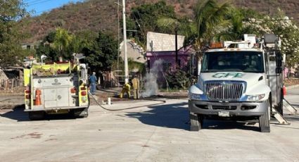 Incendio en cables de la CFE provocó apagones en 25 colonias y comercios de Guaymas