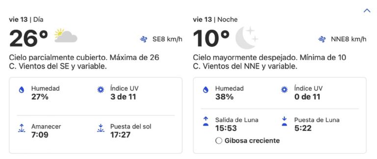Clima en Hermosillo HOY viernes 13 de diciembre. Foto: Conagua Clima