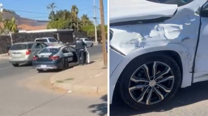 Accidente vial en Ciudad Obregón: Se pasa el alto y choca con otro auto en la zona norte