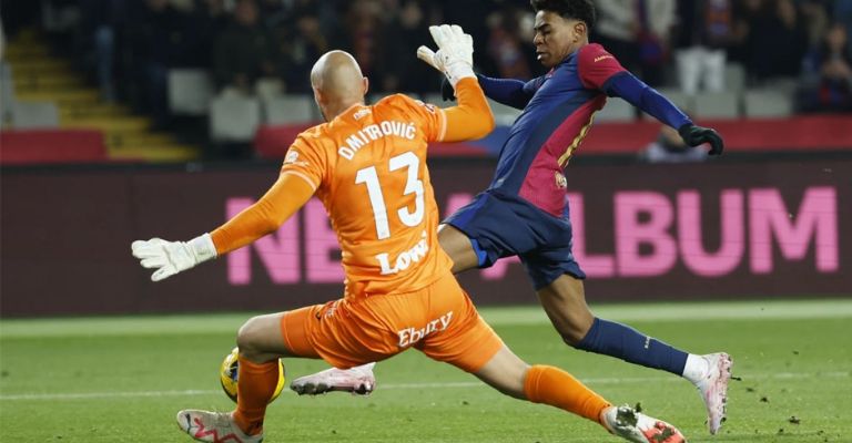 Dmitrovic fue una muralla para los culés